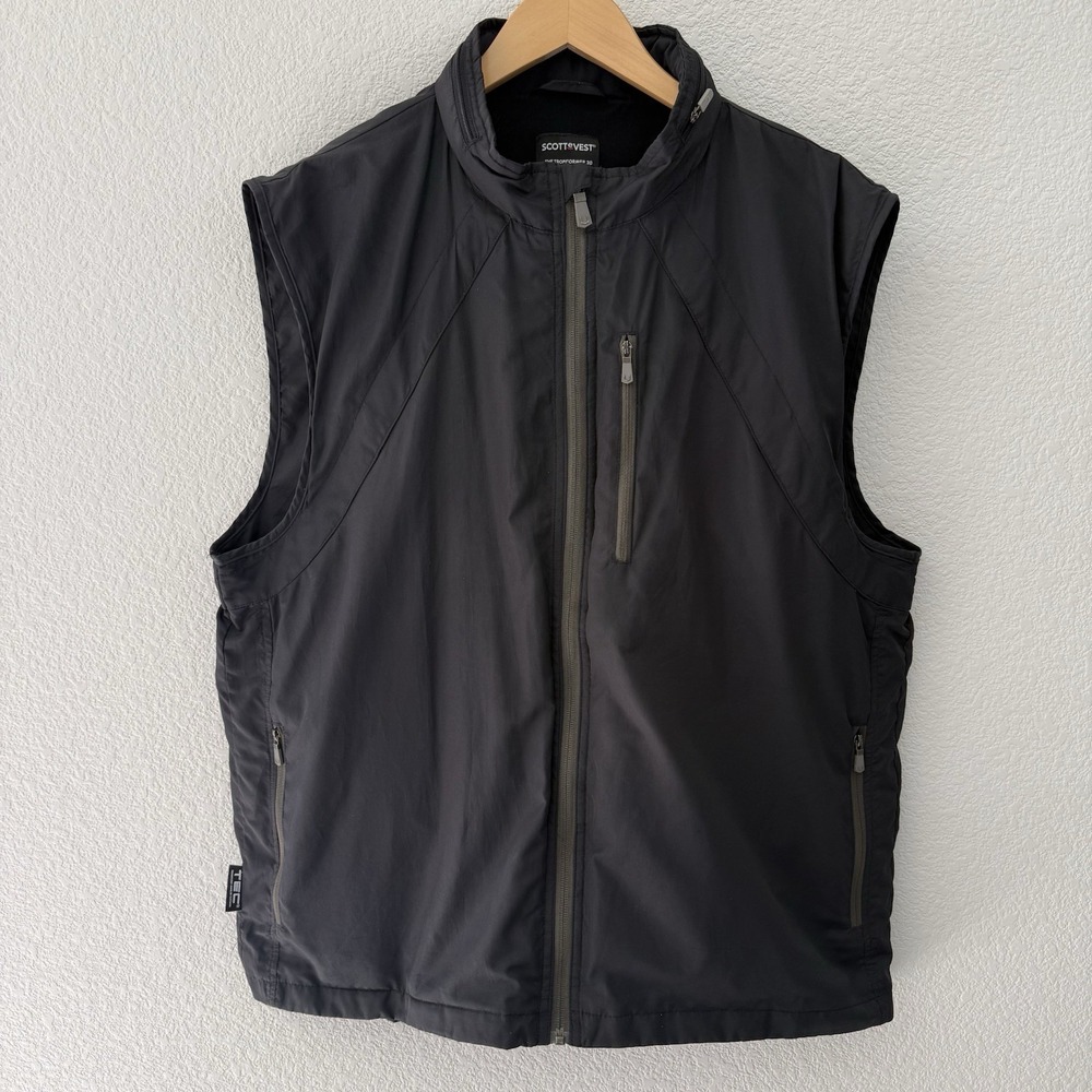 SCOTTeVEST Mens Tropiformer 3D VEST ONLY Large Black RFID Travel